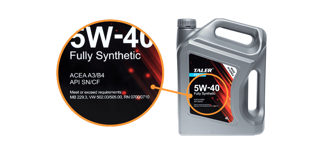 Taler 5W-40 A3/B4