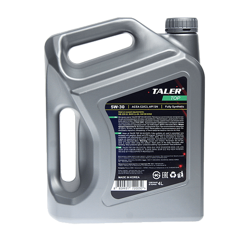 Моторное масло TALER TOP Fully Synthetic 5W30 C2/С3