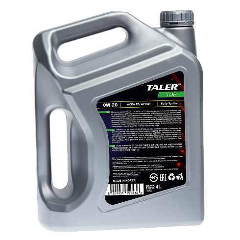 Моторное масло TALER TOP Fully Synthetic 0W20 C5