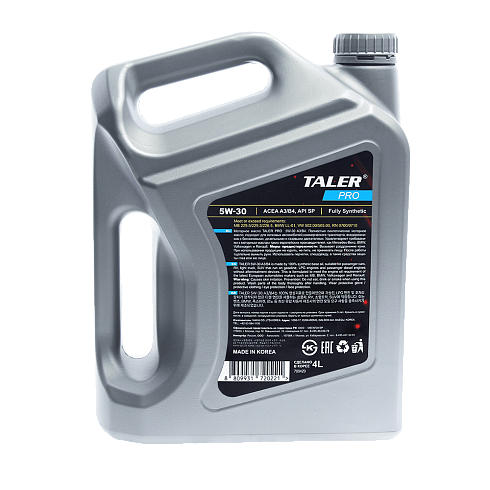 Моторное масло TALER PRO Fully Synthetic 5W30 A3B4